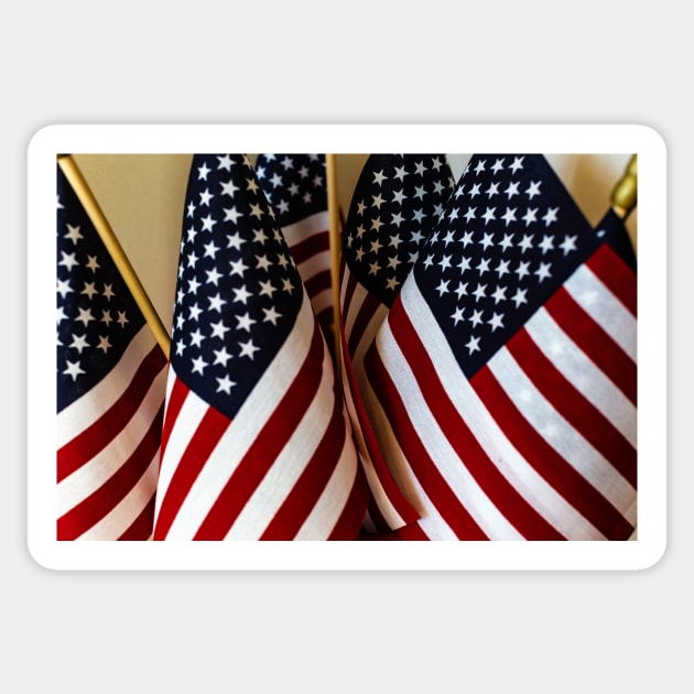 American Flags Sticker by thadz